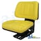 A & I Products Seat w/ Trapezoid Backrest, Yellow Vinyl, 265 lb / 120 kg Weight Limit 23" x18.5" x9.5" A-T333YL - alternate 1